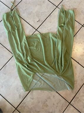 Light Green Women's Tie-Strap Tank Top
